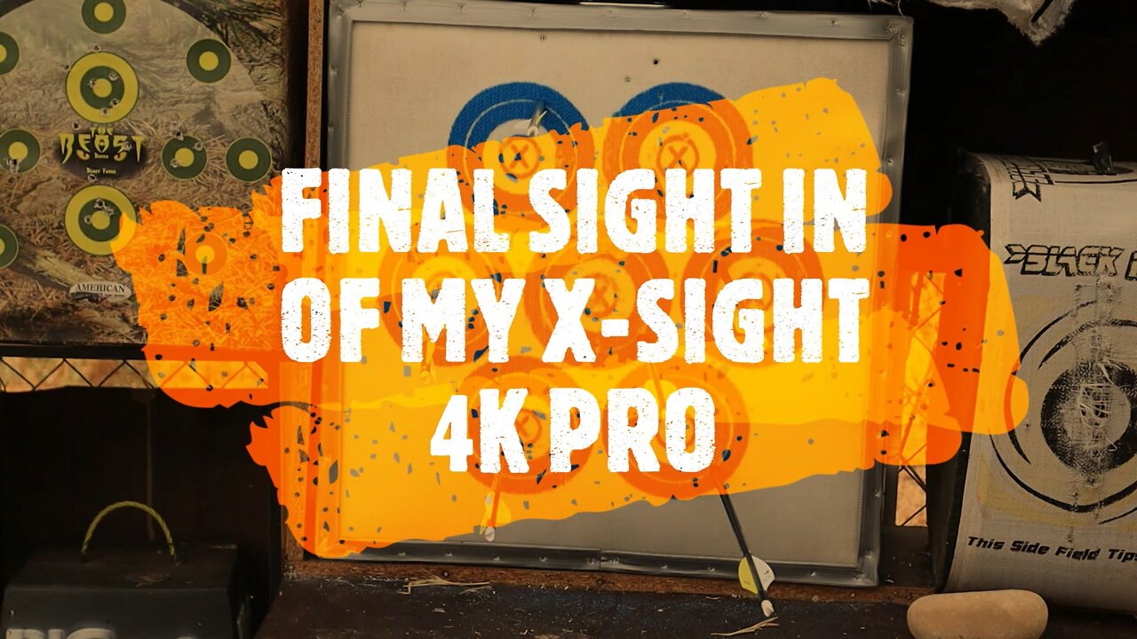 FINAL SIGHT IN OF MY X SIGHT 4K PRO