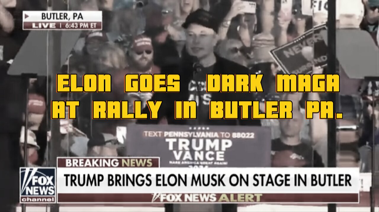 MUSK SPEAKS AT BUTLER PA RALLY