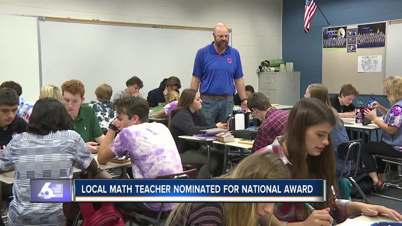 Local math teacher earns award for excellence in math & science teaching