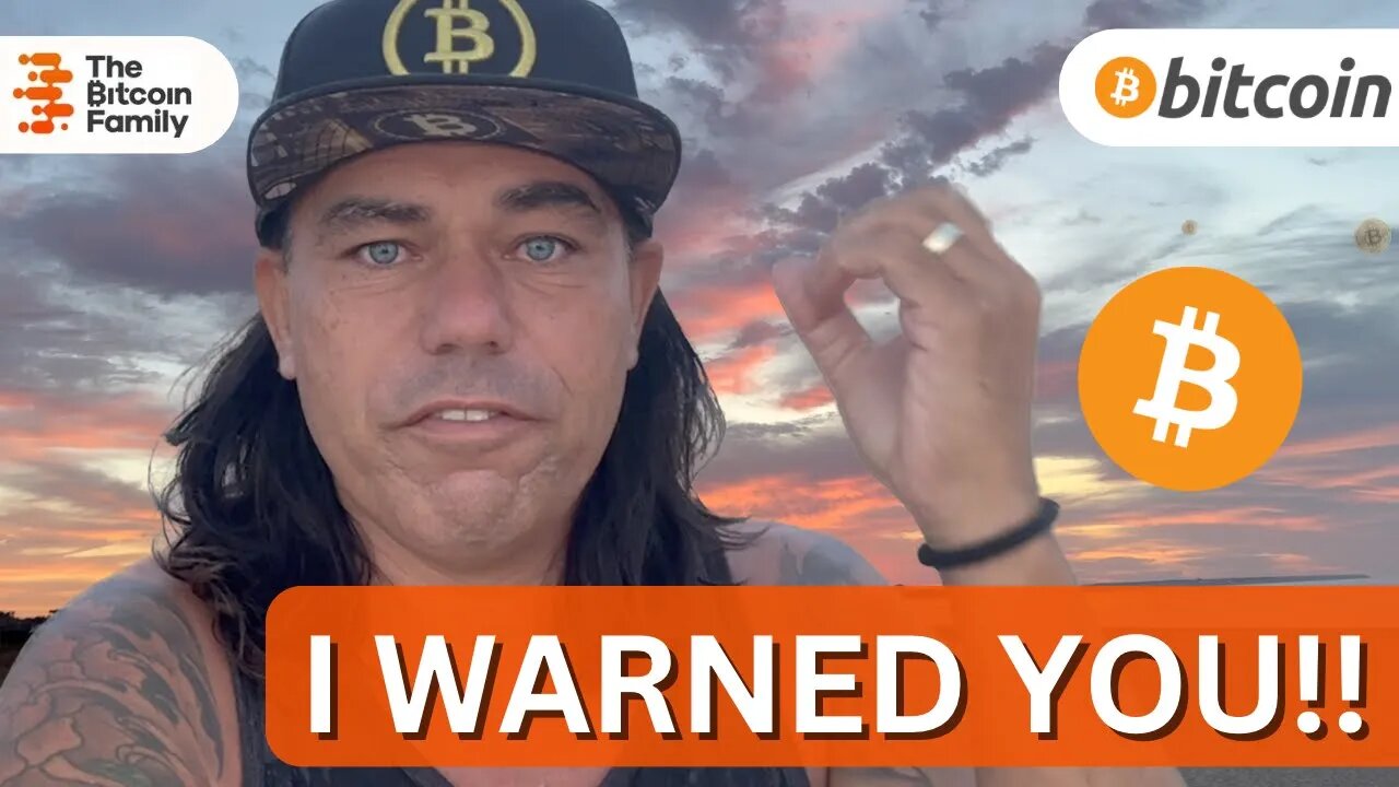 BITCOIN DUMP WAS CAUSED BY THOSE I WARNED YOU FOR!!!