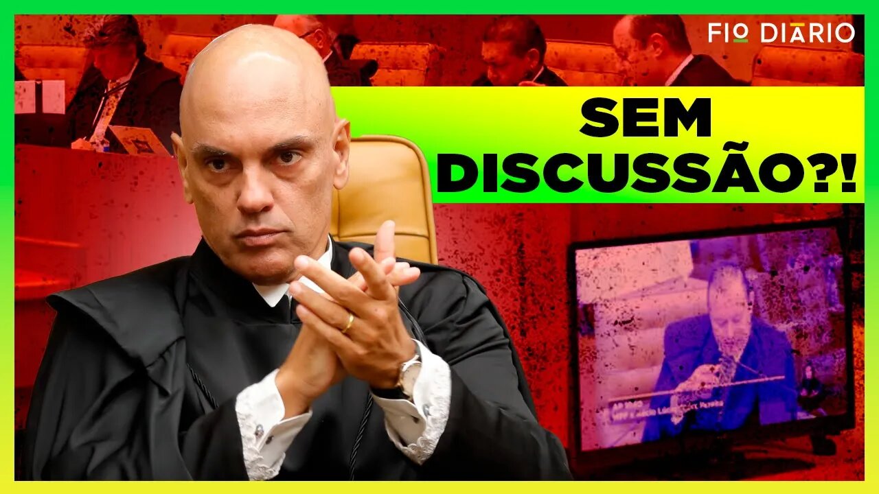 MORAES PEDE E JULGAMENTO DO 8/1 SERÁ NO PLENÁRIO VIRTUAL