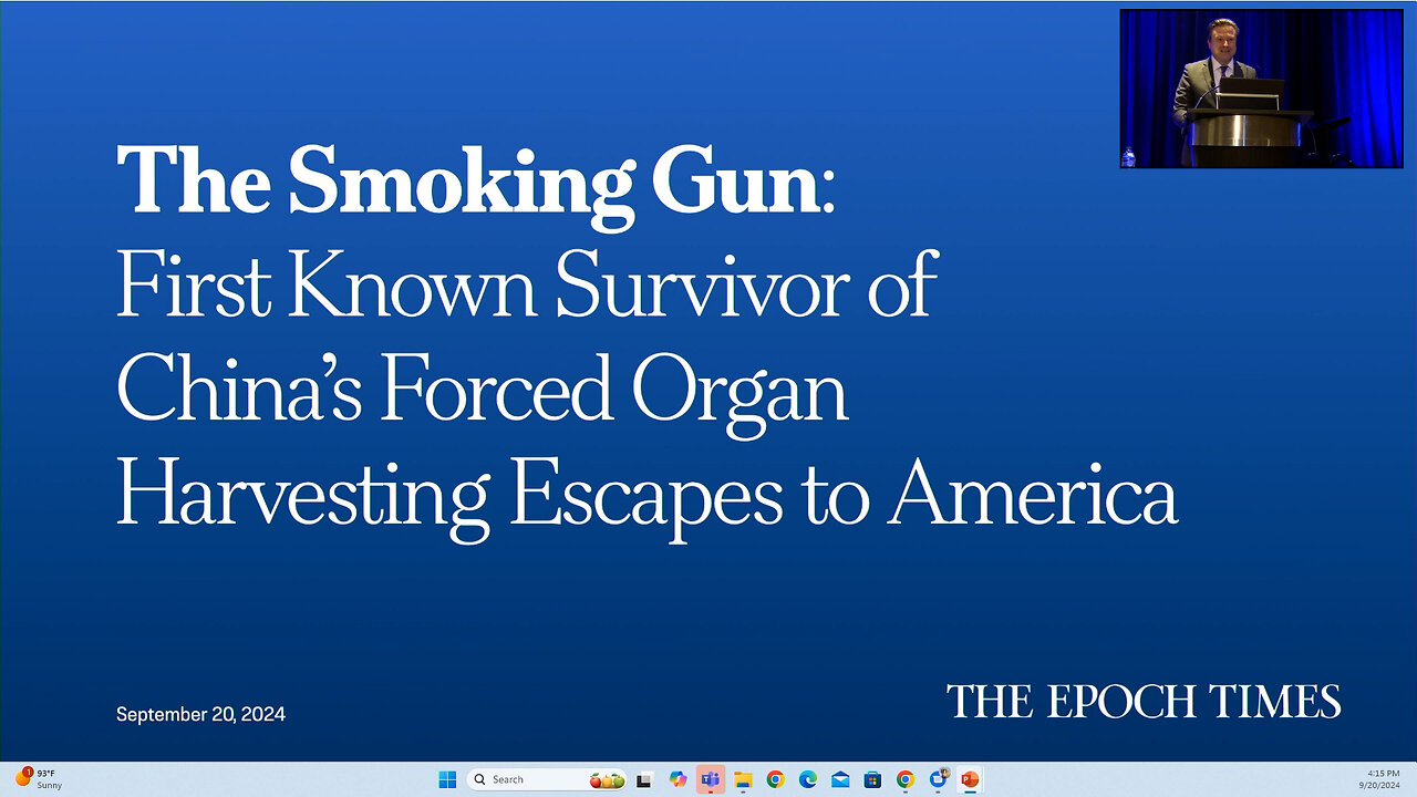 Forced Organ Harvesting in China: The Smoking Gun