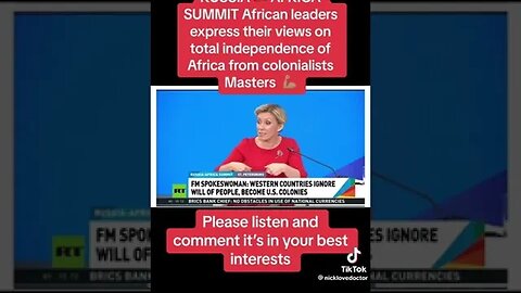 #Russia #Africa Summit #Freedom From Colonialists. #Politics #African #AfricaNews