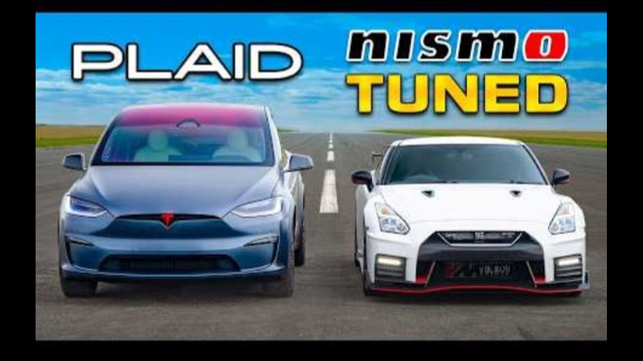 Tuned NISMO GTR v Tesla Plaid DRAG RACE