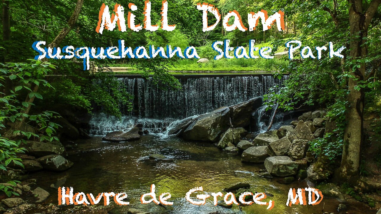 Drone Footage of Mill Dam at Susquehanna State Park