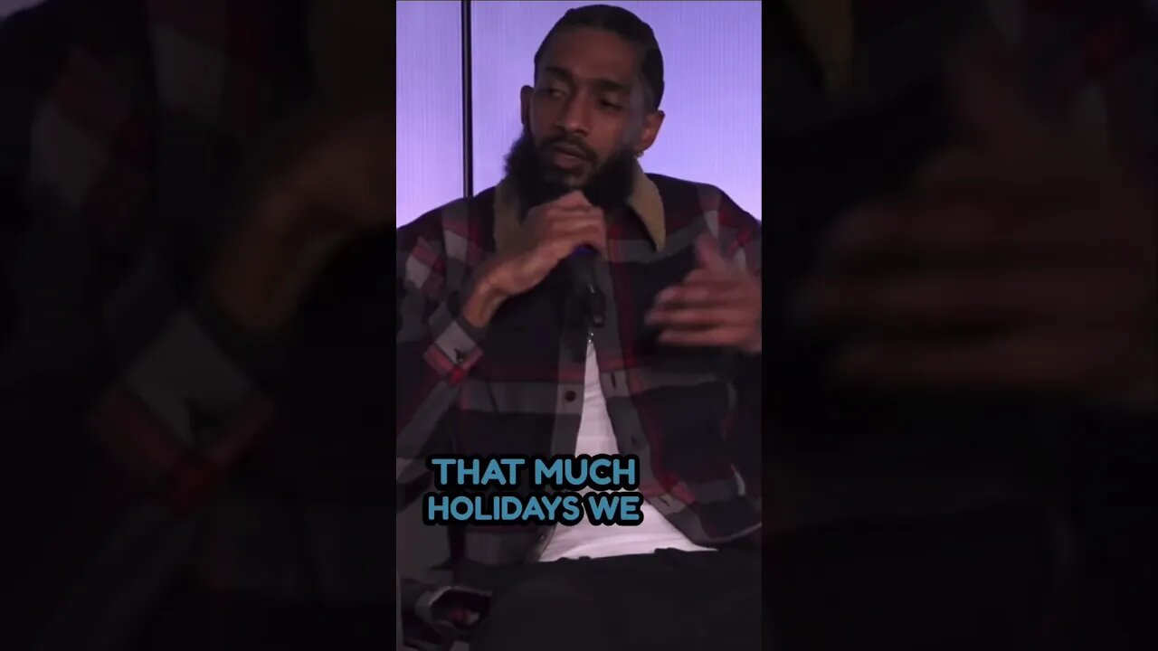 Nipsey Hussle on importance of breaking bread with your family #shorts