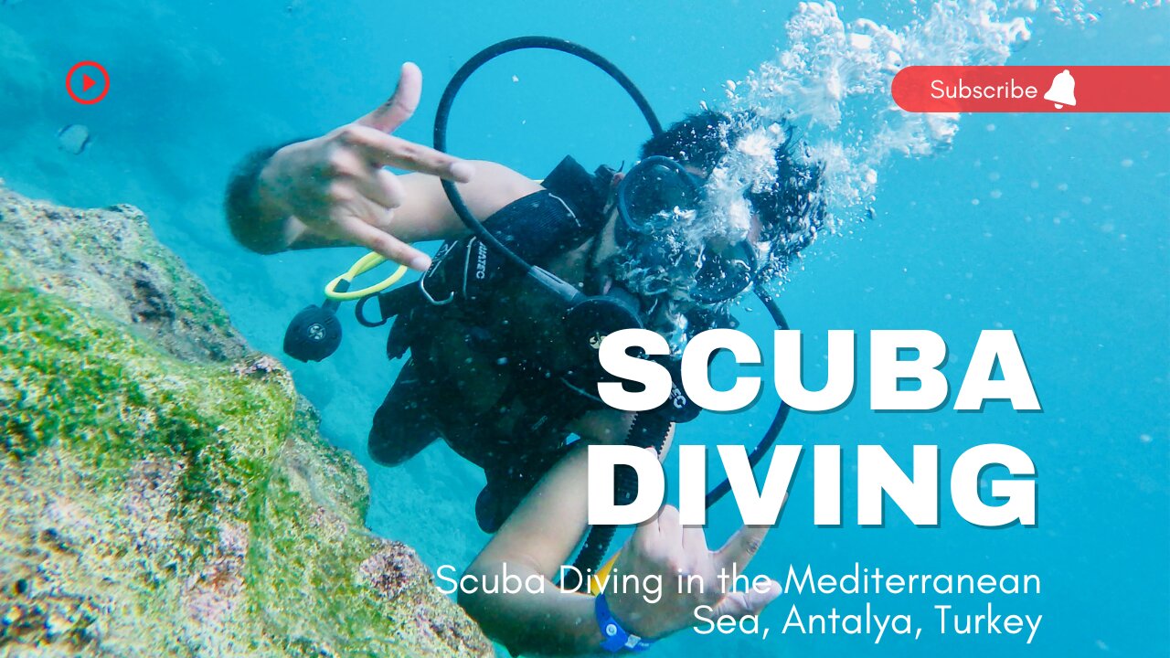 SCUBA DIVING in the Mediterranean Sea Antalya, Turkey