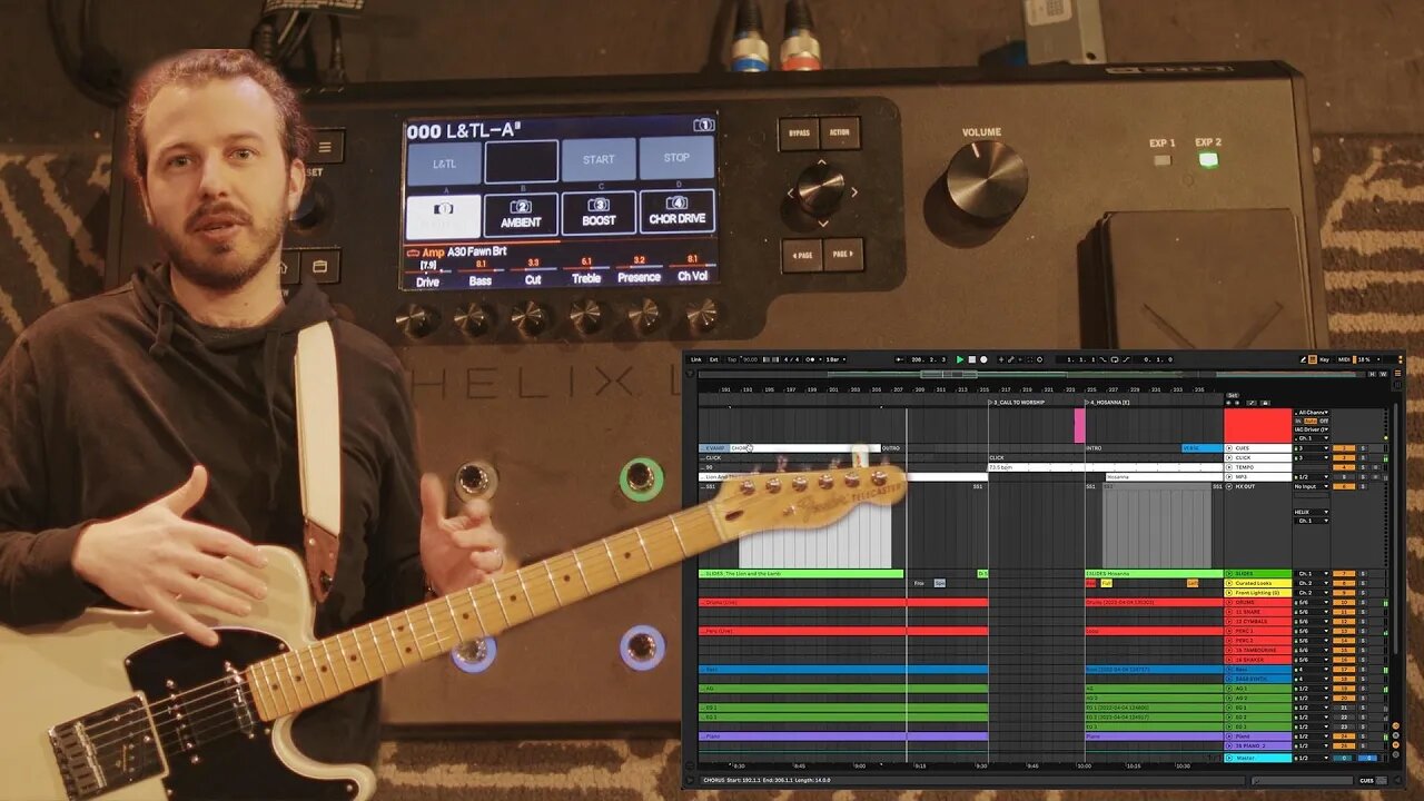 Worship Leader Guitar and Tracks Rig Walkthrough