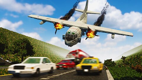 Realistic Plane Crash Landing Accidents 😱 Teardown