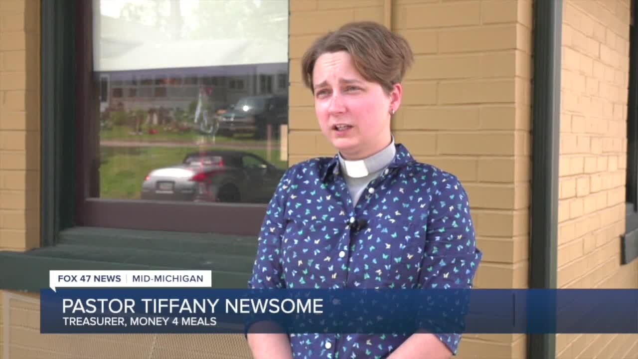 Pastor Tiffany Newsome with the First United Methodist Church in Laingsburg is the program’s treasurer.