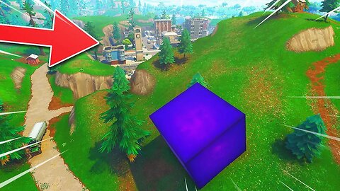 The cube has moved and is heading for Tilted Towers... 🤔