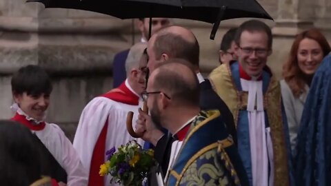 Romantic Moment Between Kate and William at the Commonwealth Service! #shorts