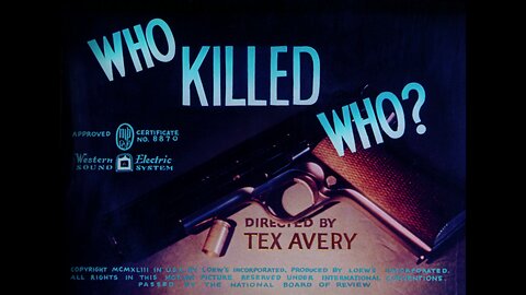 Who Killed Who? (1943, film noir animated)