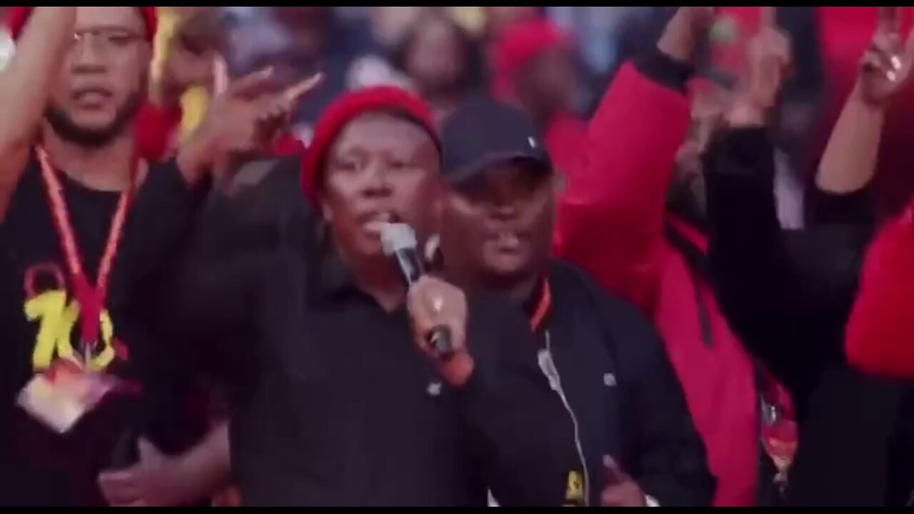 ZA: Radical Communist Leader Sings A Song... 'Shoot To Kill.... Kill The Boer... The Farmer'