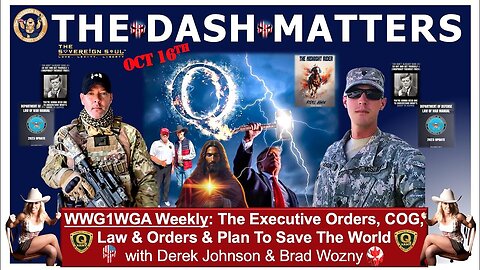 WWG1WGA -Derek Johnson, Brad Wozny- MAGA Global, [DS] Hurricanes, MARs, SEAL Team 6, Law of War, COG