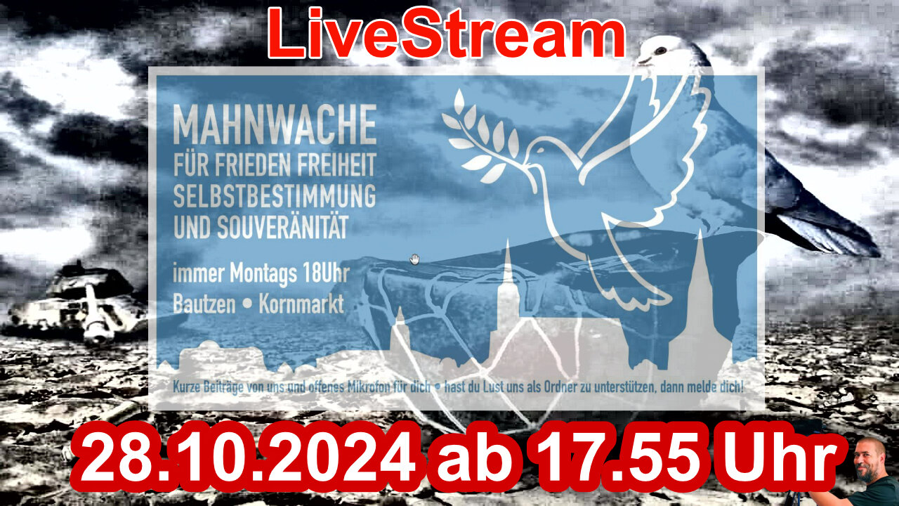 Live Stream on 28.10.2024 from BAUTZEN Reporting according to Basic Law Art.5 Germany