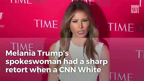 Melania’s Spokeswoman Calls Out Cnn Reporter Trying To Get A Quote