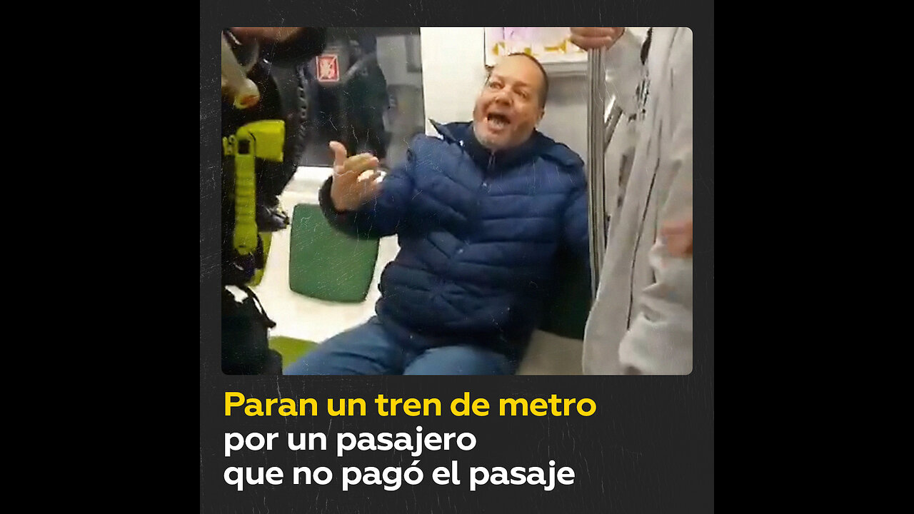 Parar el tren por un pasajero que asegura no poder pagar el pasaje