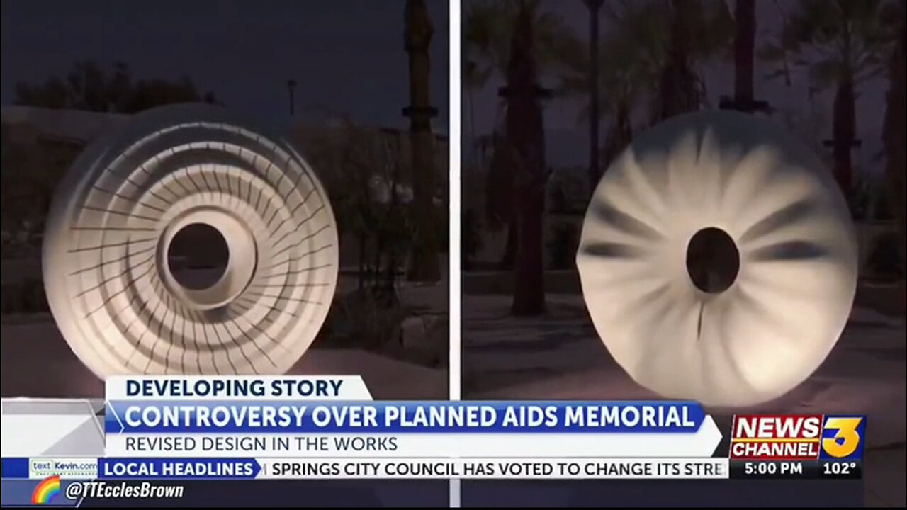 AIDS Memorial sculpture to look like a sphincter & the LGBTQ community is MAD