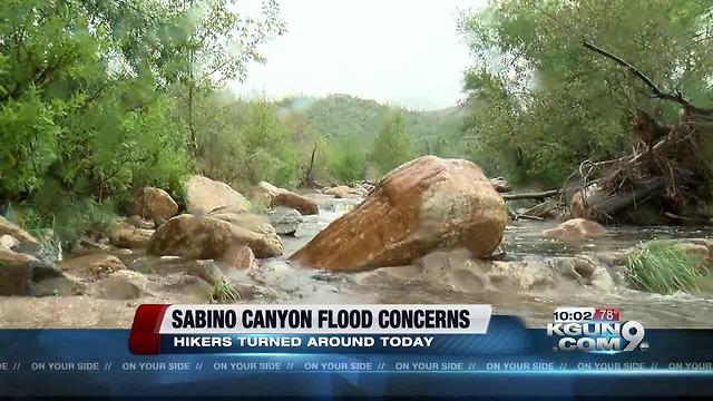 PCSD warns of increased water levels at Tanque Verde Falls and Sabino Canyon