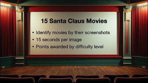 Guess 15 Santa Claus Movies From Their Screens