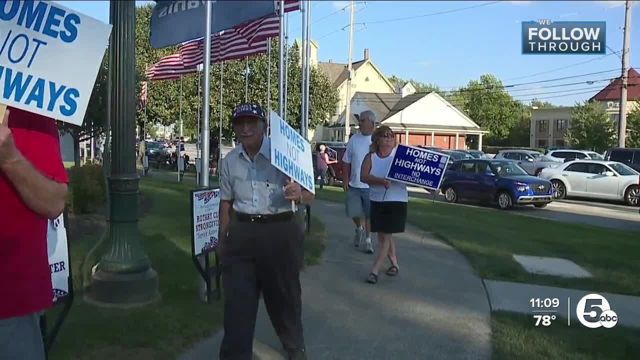 Residents rally against proposed Boston Road Interchange project