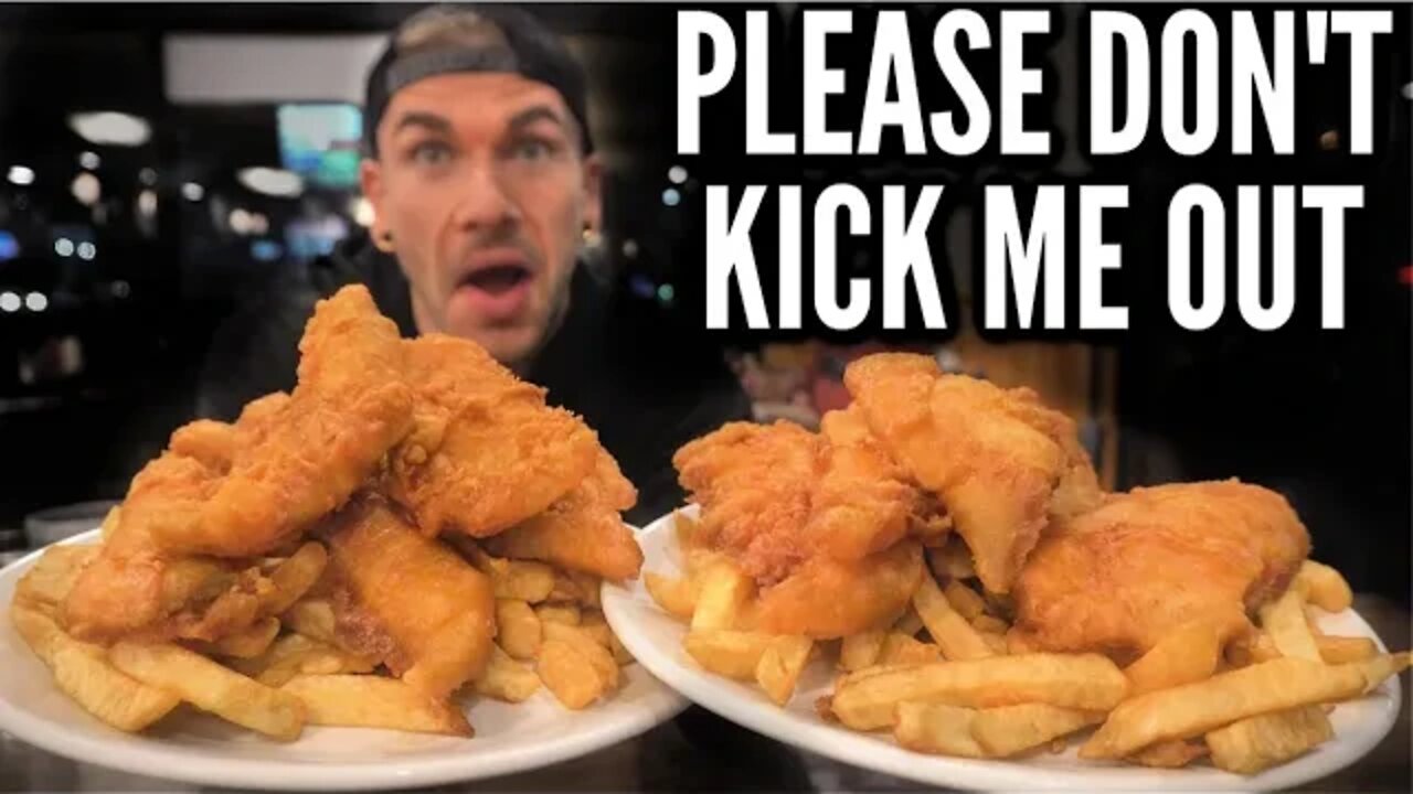 ALL YOU CAN EAT FISH & CHIPS VS PRO EATER | Over 40 Pieces? | Trying NOT to Get Kicked Out