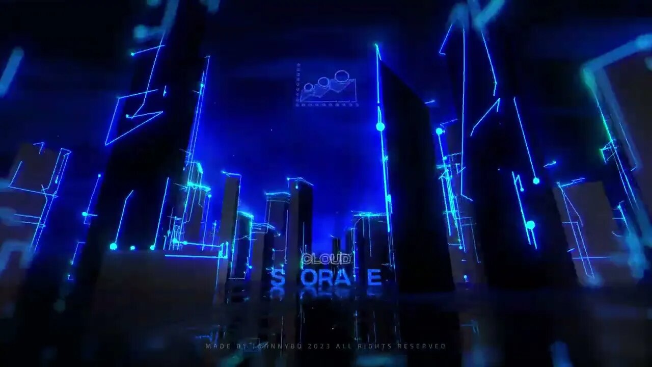 After Effects Template - Blue Glow City