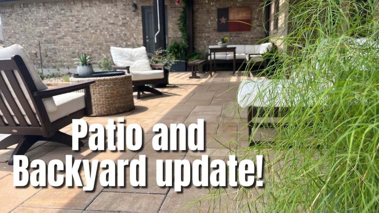 Patio and backyard update(May 27, 2023)#patiodesign #backyardgardening