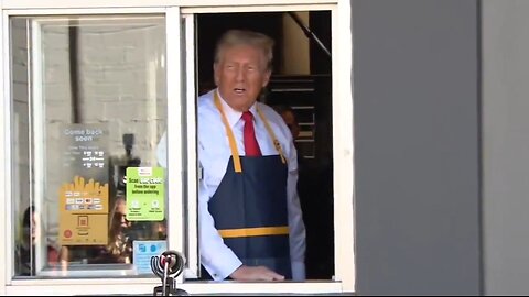 Trump Works The McDonald's Drive Thru