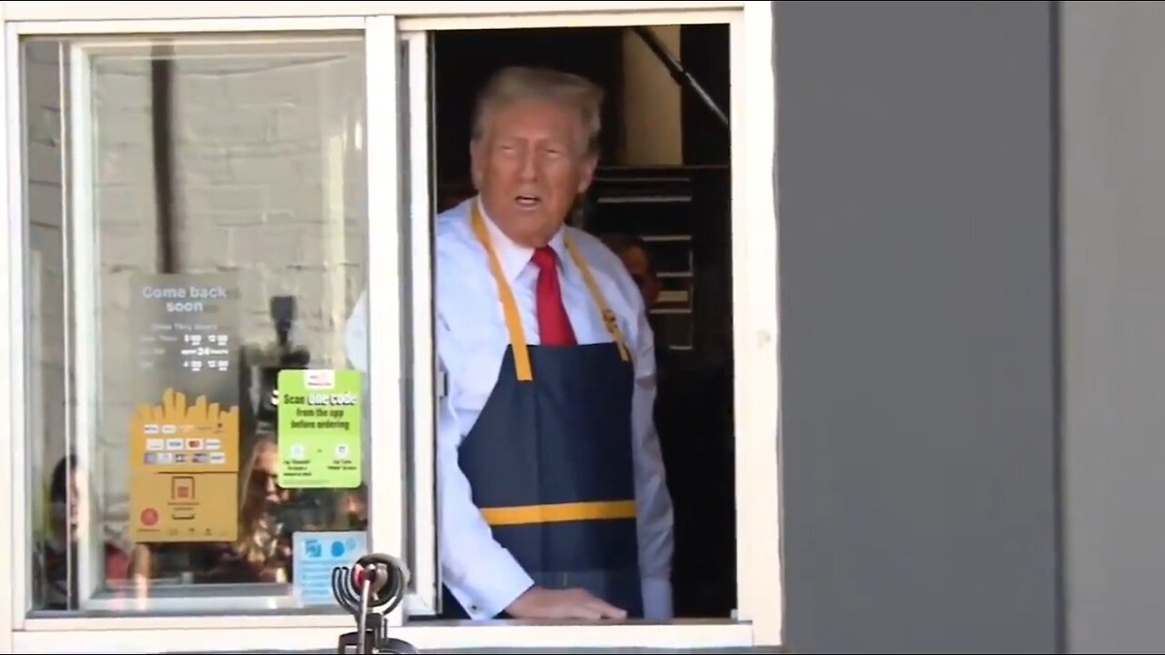 Trump Works The McDonald's Drive Thru