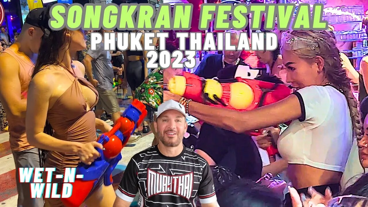 Songkran Water Festival - Famous Bangla Road 2023 {Thailand Phuket}