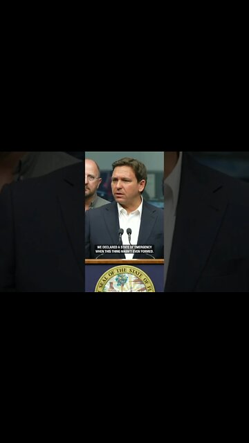 Ron DeSantis SLAPS DOWN a reporter's dumb question about Hurricane Ian