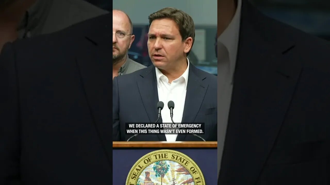 Ron DeSantis SLAPS DOWN a reporter's dumb question about Hurricane Ian