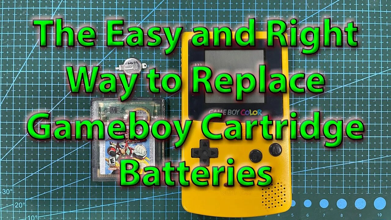 The Easy and Right Way to Replace Gameboy Cartridge Batteries