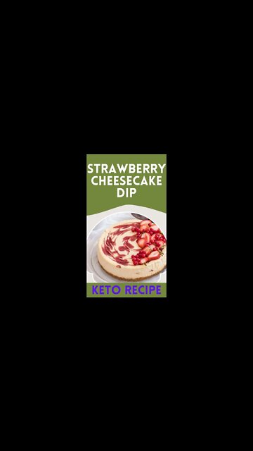 Strawberry cheesecake dip | keto recipes | low carb | low carb diet | low carb recipes #Shorts #keto