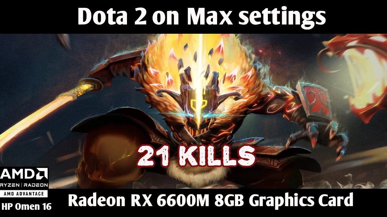 Death to all Enemy - Dota 2 - Max Settings - AMD Advantage Laptop