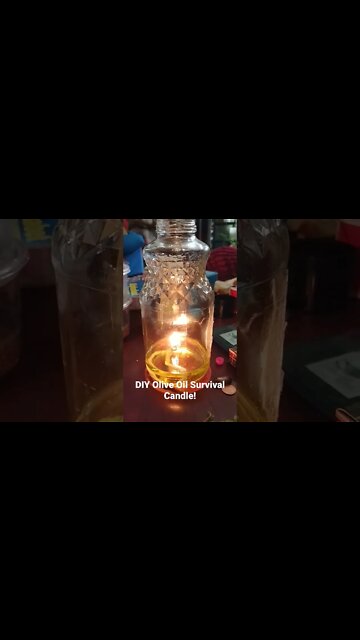 DIY Olive Oil Survival Candle! *Burns for hours!