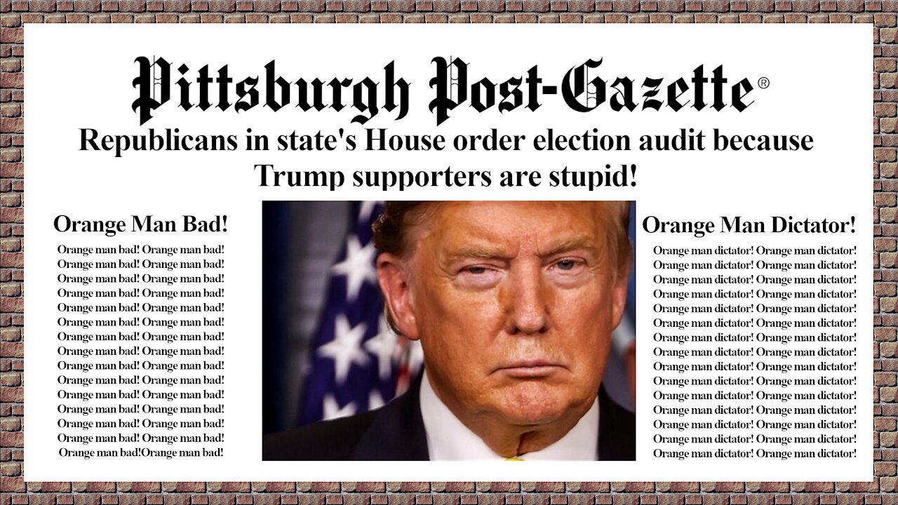 Pennsylvania House Approval for Election Audit Supposedly Because of Low IQ Republican Voters