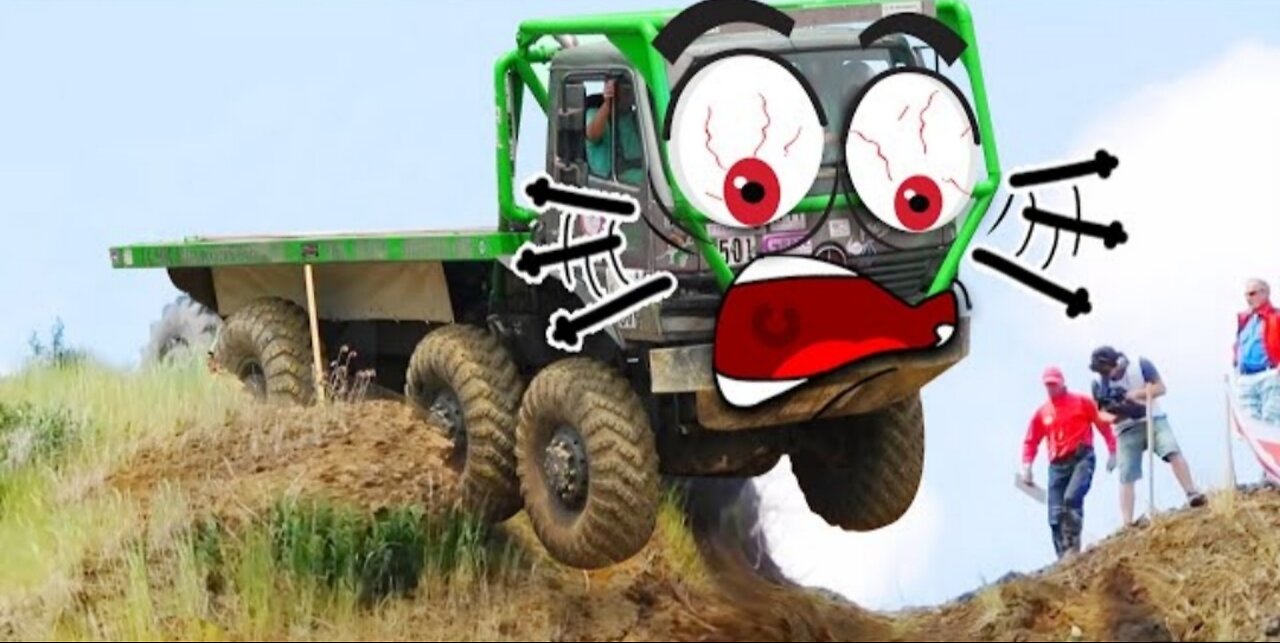 Extreme Monster Truck Off Road Crashes & Fails - Off Road Doodles Vehicle Mud Race