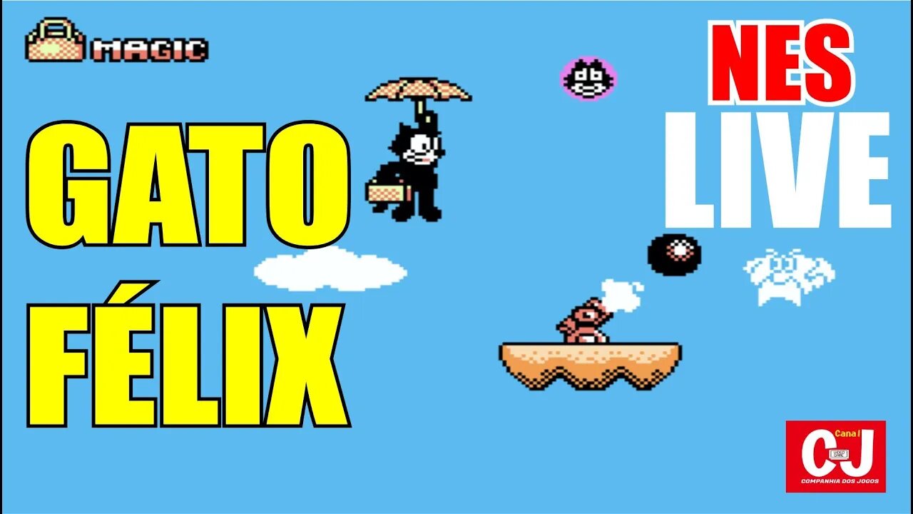 Live | Bora jogar o gato Félix para nintendinho 8 bits!