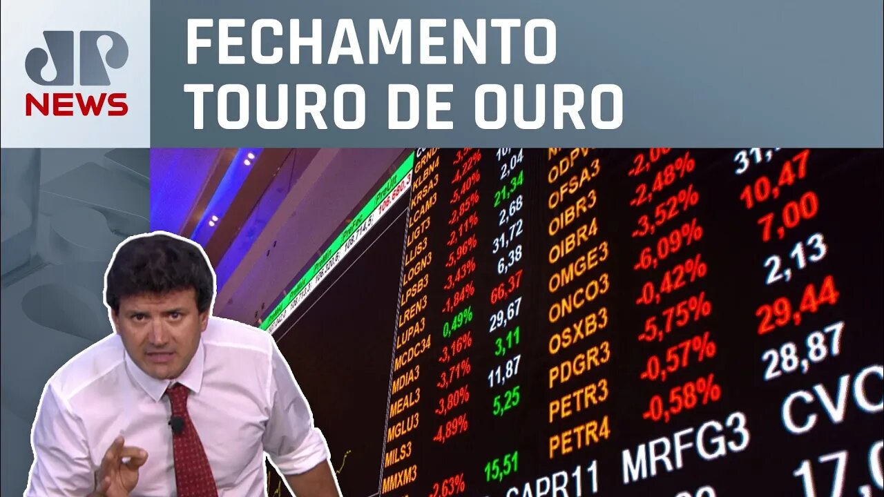 Bolsa cai com receios por meta e exterior | Fechamento Touro de Ouro