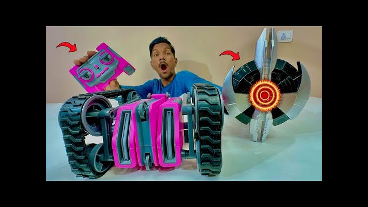 RC 2 in 1 Shape Changing Prime Truck Unboxing Testing - Chatpat toy tv