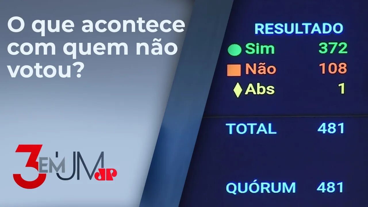 Deputados podem ter desconto de R$ 1.300 no salário por se abster em votação