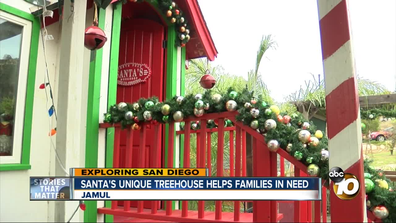 Jamul's unique treehouse helps families in need during the holidays