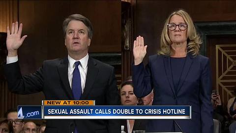 Local sexual assault hotline receiving more calls in wake of Kavanaugh hearings