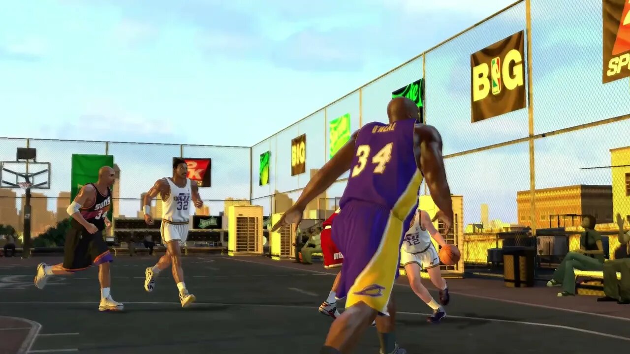 3 on 3: SHAQ, Charles Barkley and Kenny Smith vs The Creepy Mailman, John Stockton and Mark Eaton