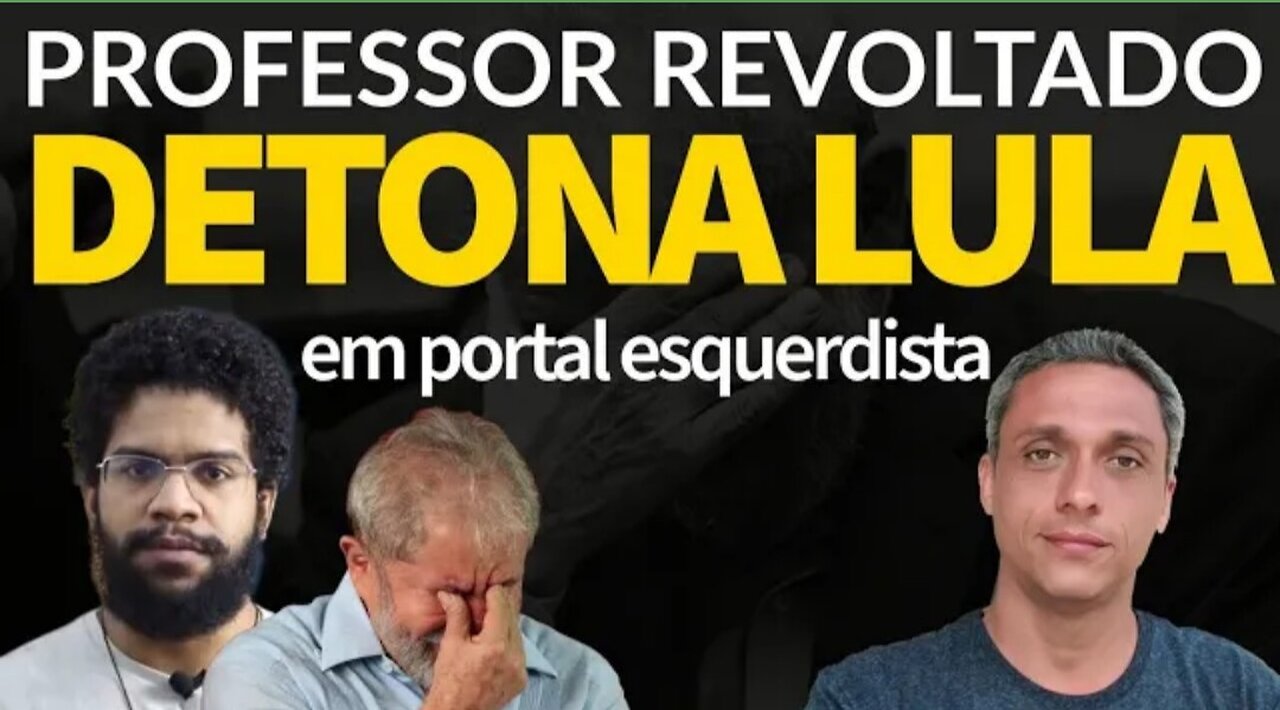 In Brazil Professor DETONATES ex-convict LULA on the leftist portal 247 - Used as toilet paper