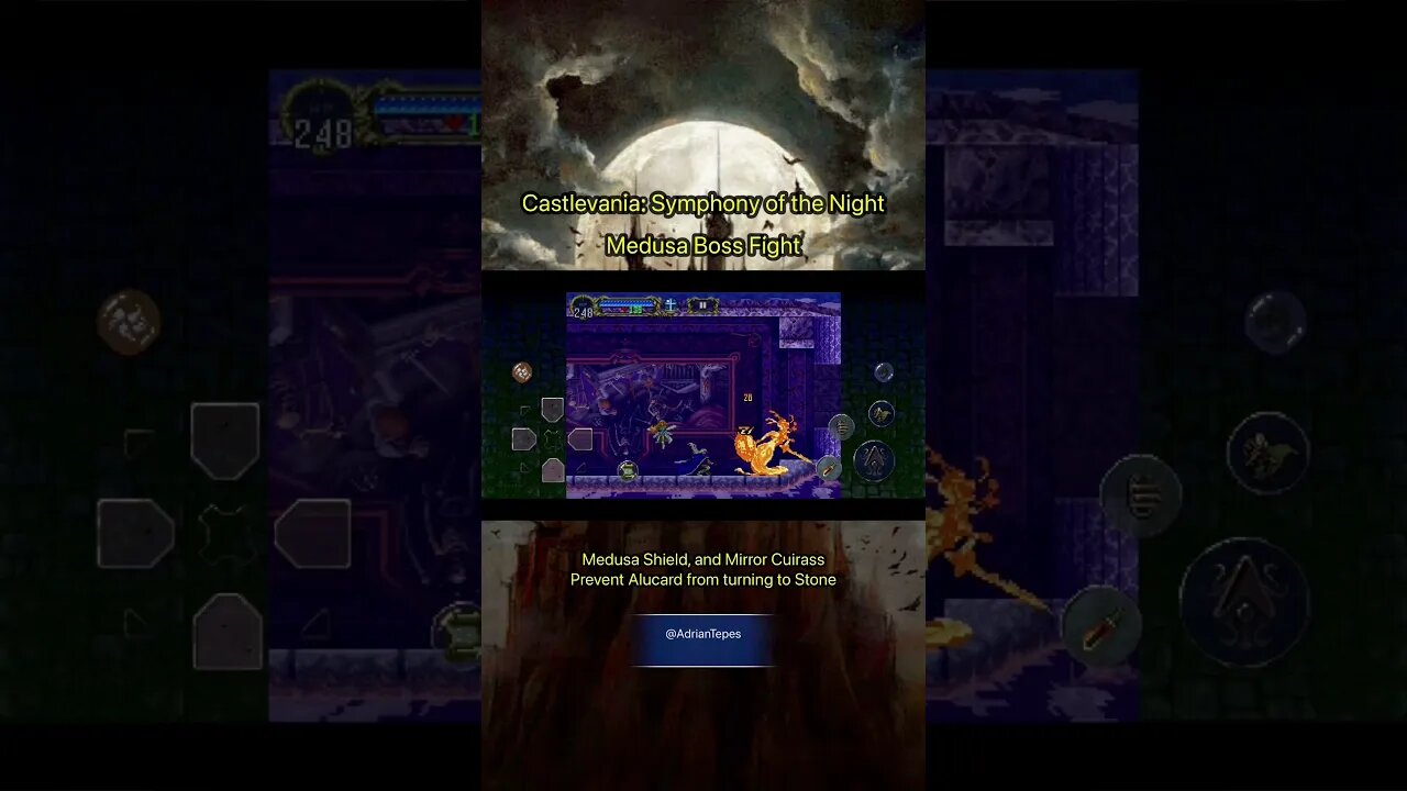 Castlevania: Symphony of the Night - Medusa Boss Fight #adriantepes #castlevanianocturne