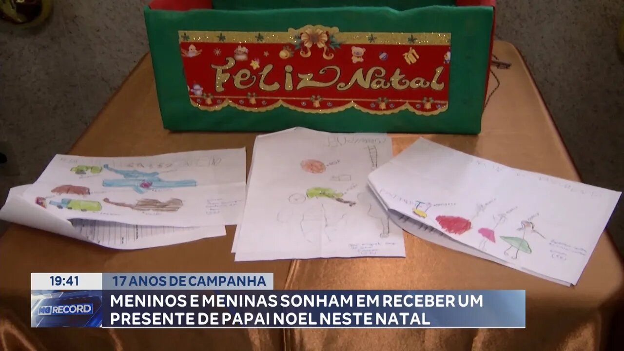 17 Anos de Campanha: Meninos e Meninas Sonham em Receber um Presente de Papai Noel neste Natal.